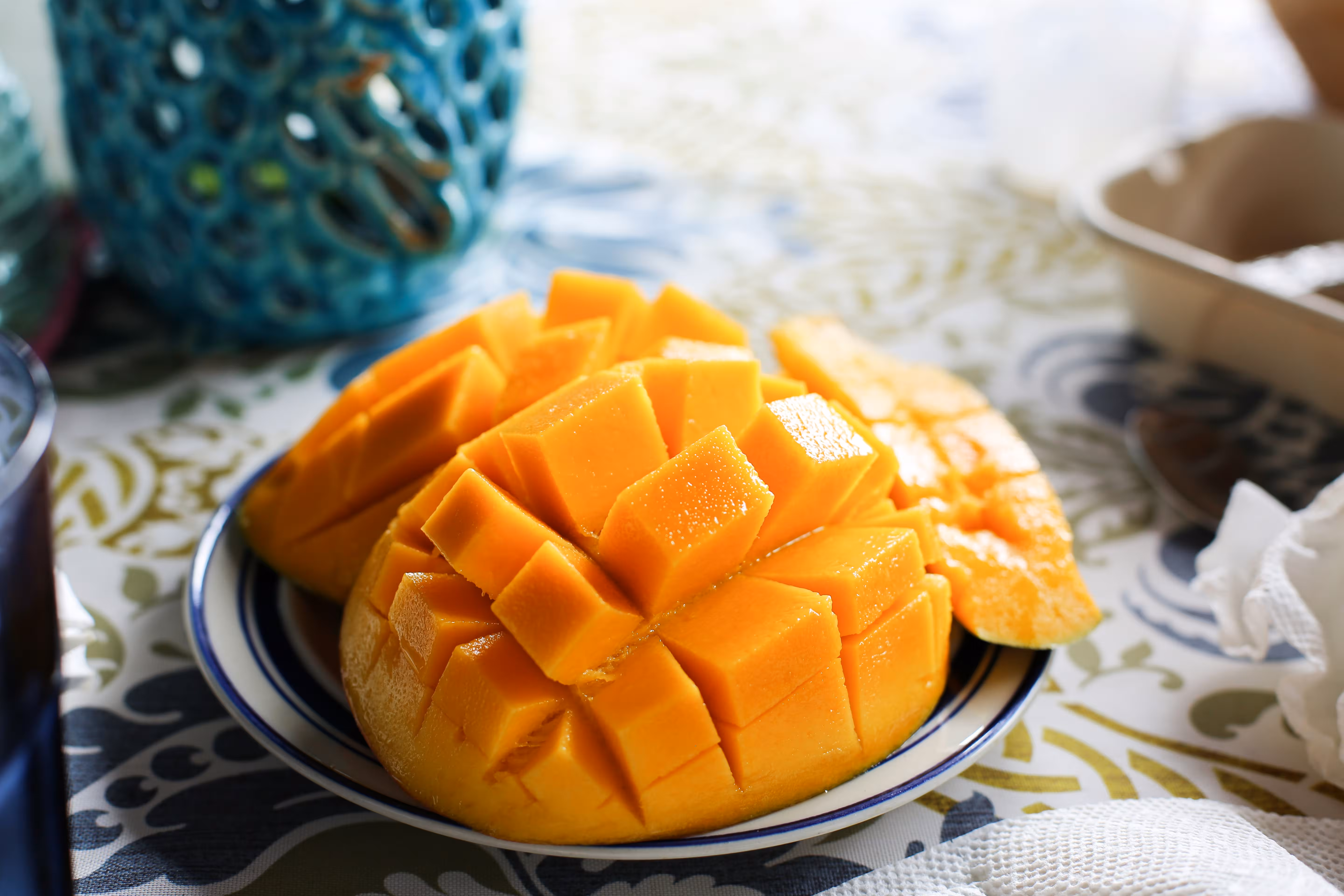 Sweetest Summer Mangoes - Fresh Sliced Plate